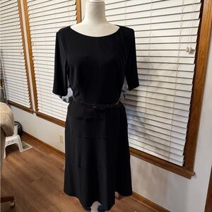 Anne Klein Classic Black Midi Dress